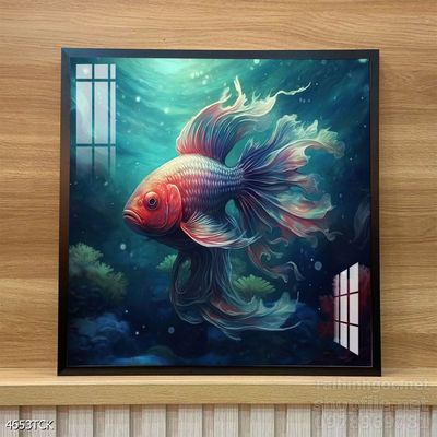 Tranh cá chép hoa sen treo tường mang nhiều ý nghĩa