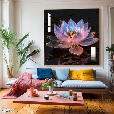 Tranh cá chép hoa sen