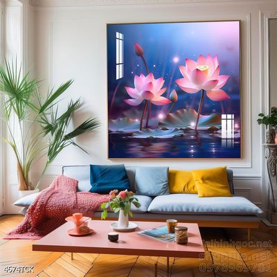 File tranh cá chép hoa sen mẫu mới nhất