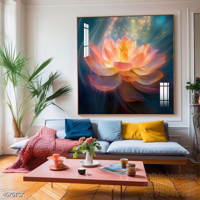 Tranh cá chép hoa sen