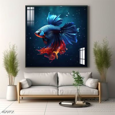 Tranh cá chép hoa sen treo tường mang nhiều ý nghĩa
