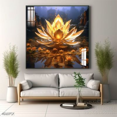 Tranh cá chép hoa sen treo tường mang nhiều ý nghĩa