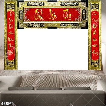 Tranh bàn thờ gắn tường chữ Phúc Lộc Thọ