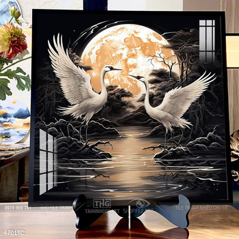 Tranh chim công hoa mẫu đơn đẹp và ý nghĩa