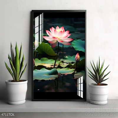 Tranh cá chép hoa sen