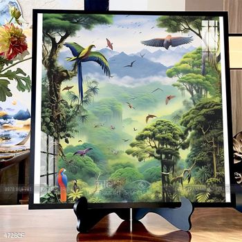 Tranh decor trang trí quán cafe nghệ thuật hiện đại