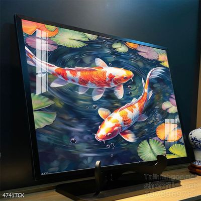 Tranh cá chép hoa sen treo tường mang nhiều ý nghĩa