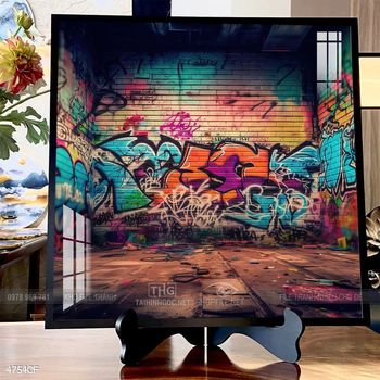 Tranh decor trang trí quán cafe nghệ thuật hiện đại