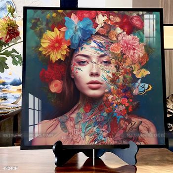 Tranh treo tường quán cafe, trà sữa đầy nghệ thuật