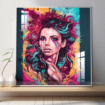 Tranh ly Cà Phê và hạt Cà Phê đẹp