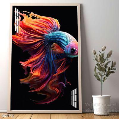 Tranh cá chép hoa sen đẹp mang nhiều ý nghĩa