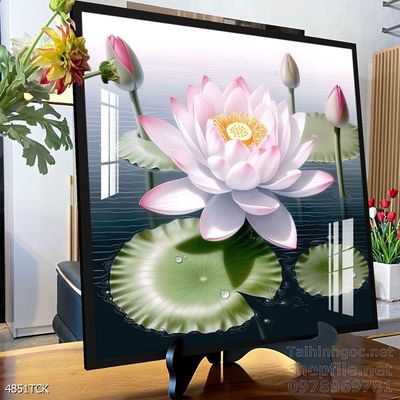 Tranh cá chép hoa sen đẹp mang nhiều ý nghĩa