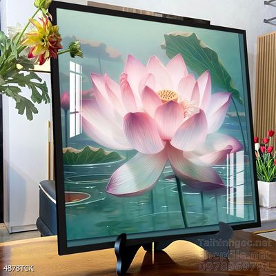 Tranh cá chép hoa sen đẹp mang nhiều ý nghĩa