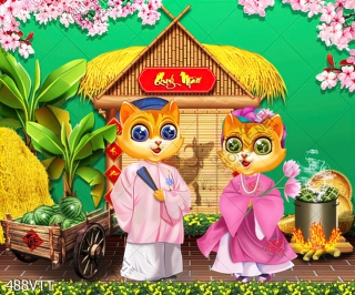 File In Tranh tết Quý Mão 2023 File In Tranh tết Quý Mão 2023