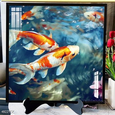 Tranh cá chép hoa sen đẹp mang nhiều ý nghĩa