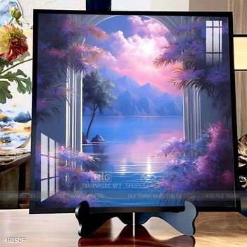 Tranh treo tường trang trí quán cà phê sang chảnh