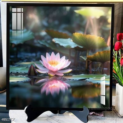 Tranh cá chép hoa sen nghệ thuật hiện đại