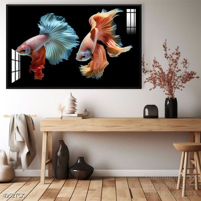 Tranh cá chép hoa sen cực đẹp