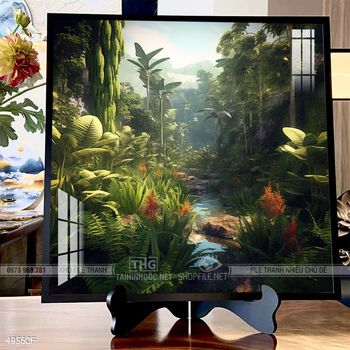 Tranh cô gái nghệ thuật treo tường quán cà phê