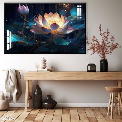 Tranh cá chép hoa sen cực đẹp