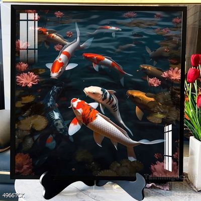 Tranh cá chép hoa sen đẹp mang nhiều ý nghĩa