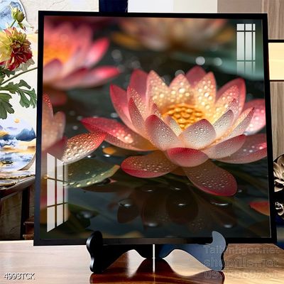 Tranh cá chép hoa sen đẹp mang nhiều ý nghĩa