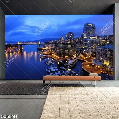 Tranh thành phố lên đèn