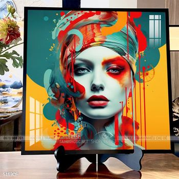 Tranh decor trang trí quán cafe nghệ thuật hiện đại