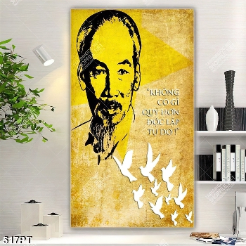 Tranh cổ động Bác Hồ treo tường Tranh cổ động Bác Hồ treo tường