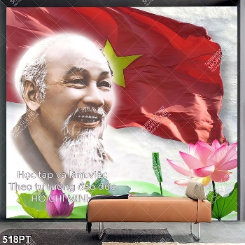 Tranh cổ động Bác Hồ treo tường đẹp nhất Tranh cổ động Bác Hồ treo tường đẹp nhất