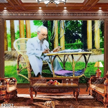 Tranh treo tường HỒ CHÍ MINH chất lượng cao in uv