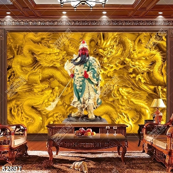 Tranh treo tường phòng thờ Quang Vũ chất lượng cao