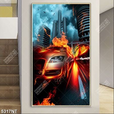 Tranh tàu siêu tốc nghệ thuật