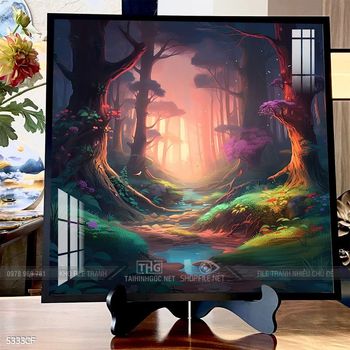 Tranh trang trí quán cafe, quán nước hiện đại