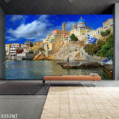 Tranh thành phố ven sông