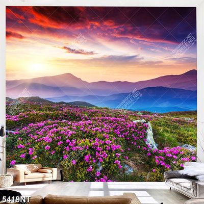 Tranh cánh đồng hoa nghệ thuật