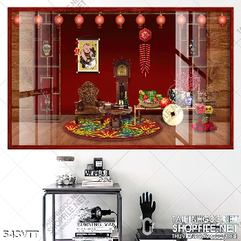 File In bánh chưng xanh đèn lồng đỏ trang trí Tết File In bánh chưng xanh đèn lồng đỏ trang trí Tết