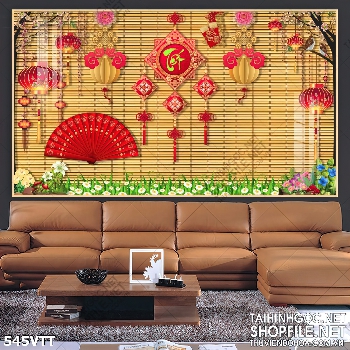 File In cánh quạt đỏ trang trí tường ngày tết File In cánh quạt đỏ trang trí tường ngày tết