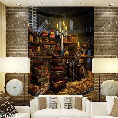 Tranh nghệ thuật căn phòng đọc sách