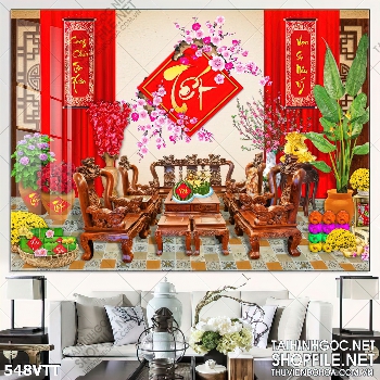 File In hoa nở trang trí Tết File In hoa nở trang trí Tết