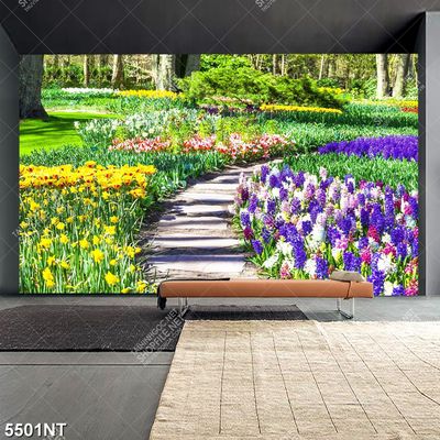 Tranh công viên hoa đẹp