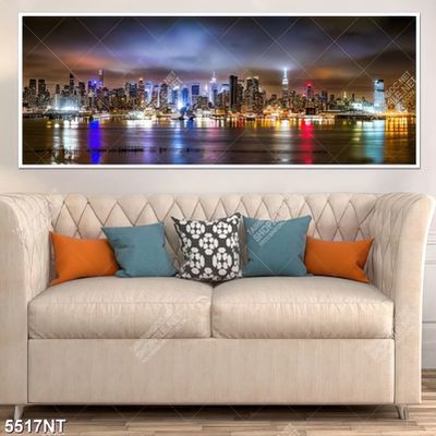 Tranh thành phố lên đèn 5517NT