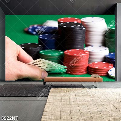 Tranh tiền chips casino