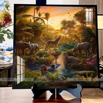 Tranh cà phê đẹp ấn tượng