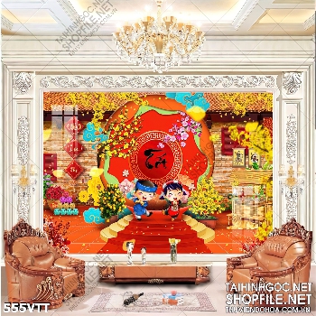 File In hai em bé  vui vẻ đón mừng năm mới File In hai em bé  vui vẻ đón mừng năm mới