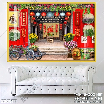 File In hoa nở đèn lồng đỏ trang trí đón năm mới File In hoa nở đèn lồng đỏ trang trí đón năm mới