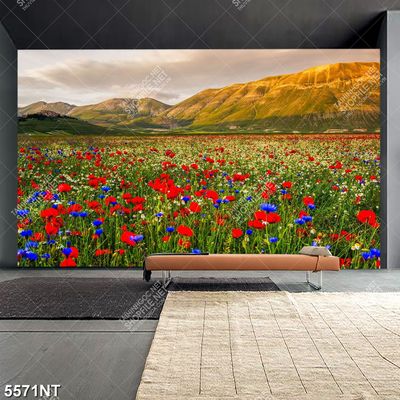 Tranh cánh đồng hoa nở 5571NT
