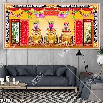 Tranh thờ thư pháp in uv