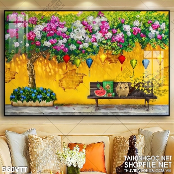 File PSD tách lớp bức tường hoa đẹp đón Tết File PSD tách lớp bức tường hoa đẹp đón Tết