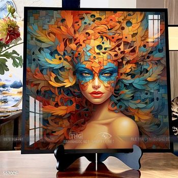 Tranh thổ dân nghệ thuật decor tường quán cà phê